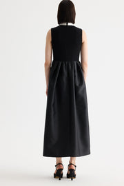 Birélin Couture Collar & Bow Dress Black/Ivory