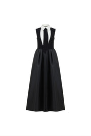 Birélin Couture Collar & Bow Dress Black/Ivory