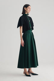 Birélin Couture 2-Piece Skirt & Top Black/Green