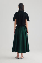 Birélin Couture 2-Piece Skirt & Top Black/Green