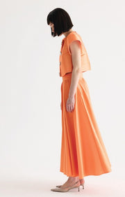 Birélin Couture 2-Piece Skirt & Top Orange