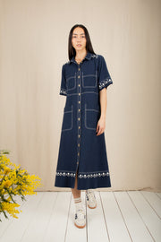 Bonte Andie Dress Navy