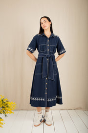 Bonte Andie Dress Navy