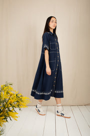 Bonte Andie Dress Navy