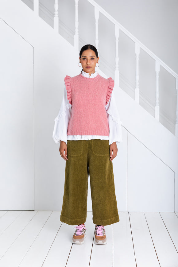 Bonte Claude Vest Rose