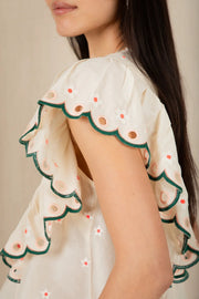 Bonte Darcy Top Ecru Multi