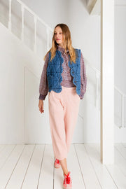 Bonte Estelle Quilt Gilet Dark Denim