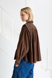 Bonte Etienne Shirt Midnight Blue/Tan Checks