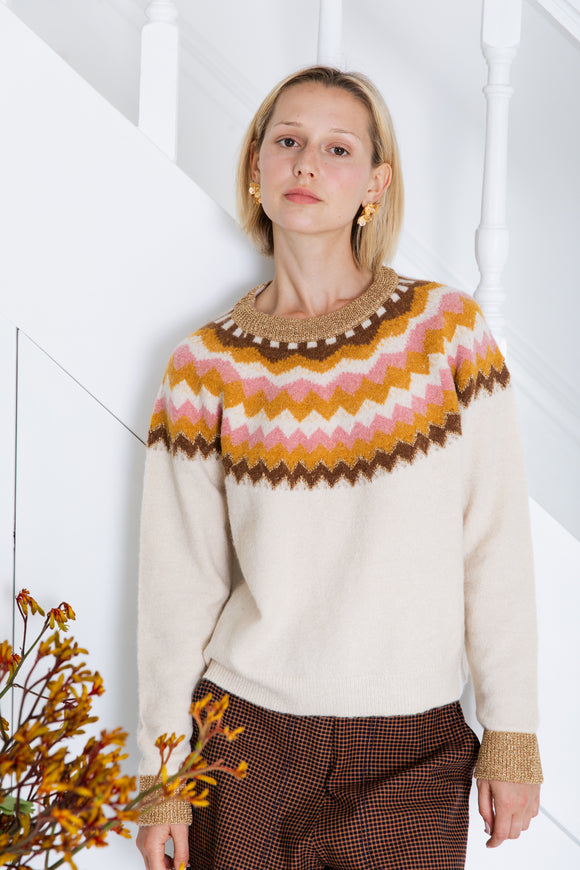 Bonte Gigi Jumper Winter White Multi