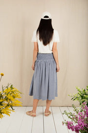 Bonte Polly Skirt Navy Gingham