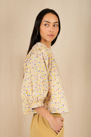 Bonte Vida Reversible Jacket Navy/Lemon