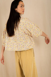 Bonte Vida Reversible Jacket Navy/Lemon