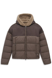 Bugatti Padded/Suede Jacket Brown