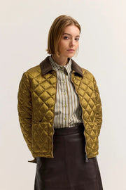Bugatti Quilted Jacket Olive