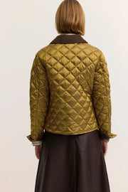 Bugatti Quilted Jacket Olive
