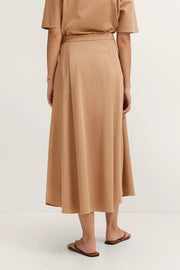 Bugatti Long Skirt Cognac