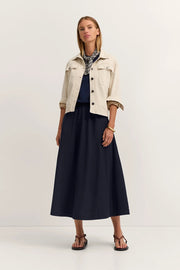 Bugatti Long Skirt Navy