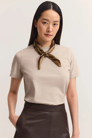 Bugatti Leather Skirt Brown