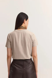 Bugatti Leather Skirt Brown