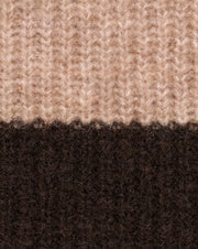 Bugatti Knit Striped Sweater Beige/Brown