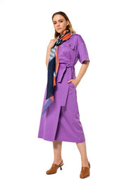 Caroline Biss Wrap Dress Lavender