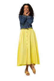 Caroline Biss Sleeveless Yellow Dress