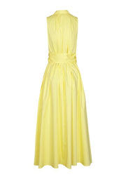 Caroline Biss Sleeveless Yellow Dress