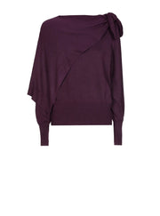 Caroline Biss Knit Top Plum