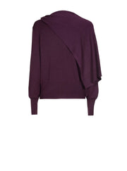 Caroline Biss Knit Top Plum
