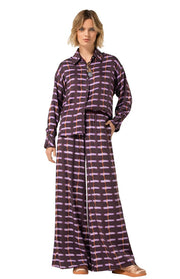 Caroline Biss Palazzo Pants Abstract Print Multi