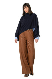 Caroline Biss Vegan Leather Pants Caramello