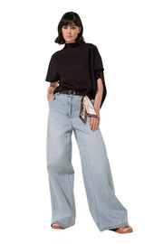 Caroline Biss Asymmetric Top Eggplant