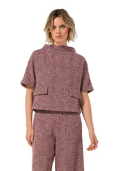 Carolina Biss Tweed Top Multi