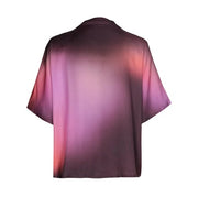 Caroline Biss Top Abstract Print Plum