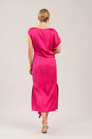 Caroline Kilkenny Ania Dress Cerise Pink