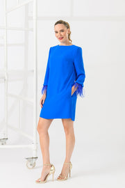 Caroline Kilkenny Ginta Dress Mid Blue