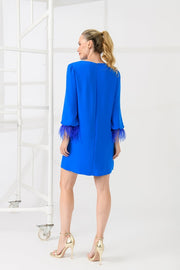 Caroline Kilkenny Ginta Dress Mid Blue