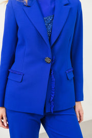 Caroline Kilkenny Johnny Jacket Royal Blue