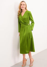 Caroline Kilkenny Kamila Dress Forest Fir Green