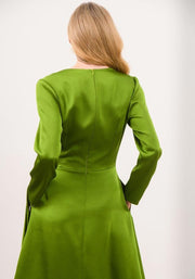Caroline Kilkenny Kamila Dress Forest Fir Green
