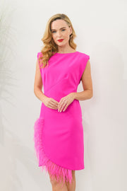 Caroline Kilkenny Sophia Dress Fuchsia