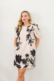 Caroline Kilkenny Winnie Dress Black Flower