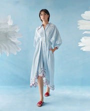 Celia B. Caju Dress Blue Stripes