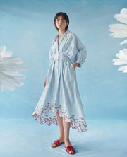 Celia B. Caju Dress Blue Stripes