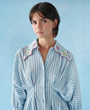 Celia B. Caju Dress Blue Stripes