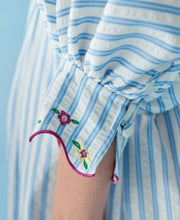 Celia B. Caju Dress Blue Stripes