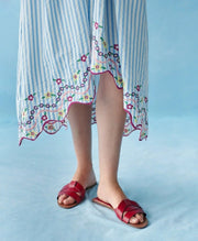 Celia B. Caju Dress Blue Stripes