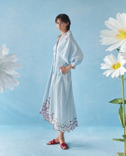 Celia B. Caju Dress Blue Stripes