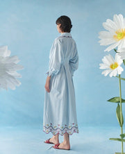 Celia B. Caju Dress Blue Stripes