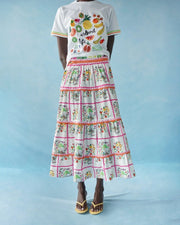 Celia B. Kiwano Skirt Multi Print